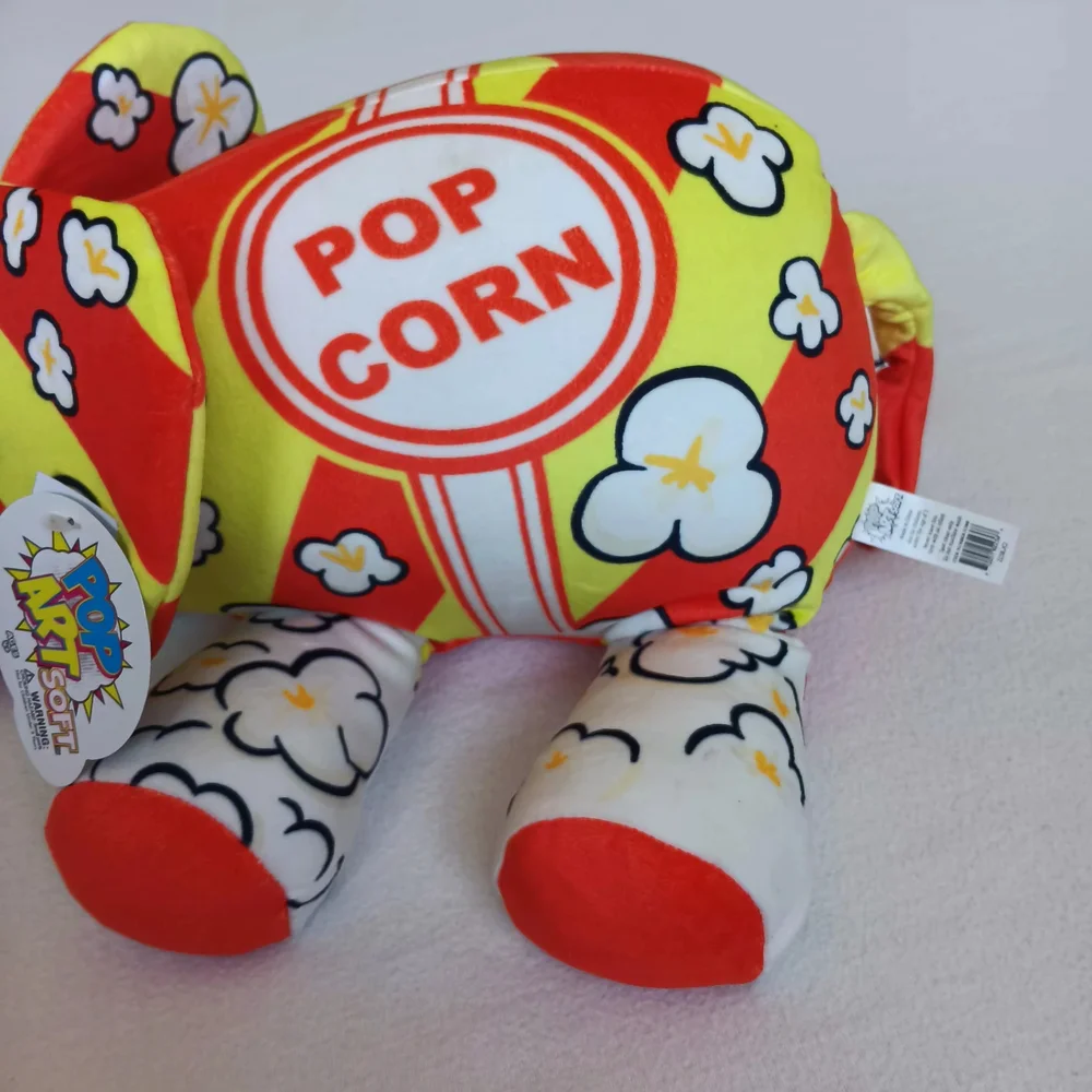 Pop Art Soft Mammouth-Cornelius The Ultra Soft Bean Filled Popcorn Themed Plush